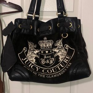 Black Velvet Shoulder Bag